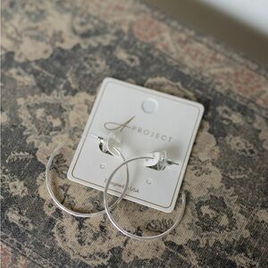 Hammered Hoop Earrings